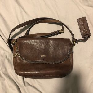 Fossil Satchel handbag (plus free black Tote)